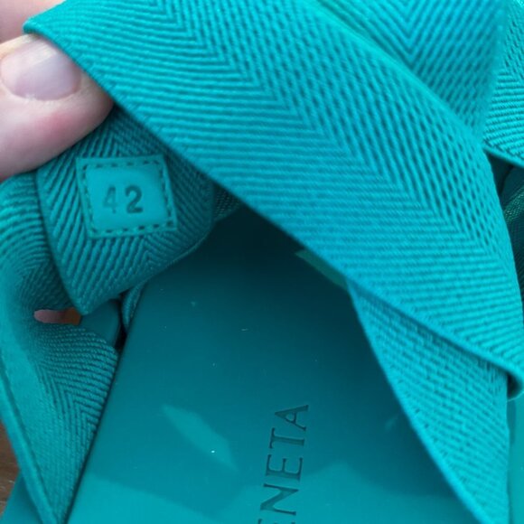 BOTTEGA VENETA 651402 Men's Slide Sandals Intrecciato Starfish Turquoise Blue - Picture 11 of 15